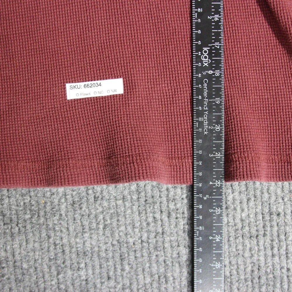 Vintage Ecko Unltd T Shirt Youth Small Maroon Thermal Long Sleeve‎ Skater Y2K